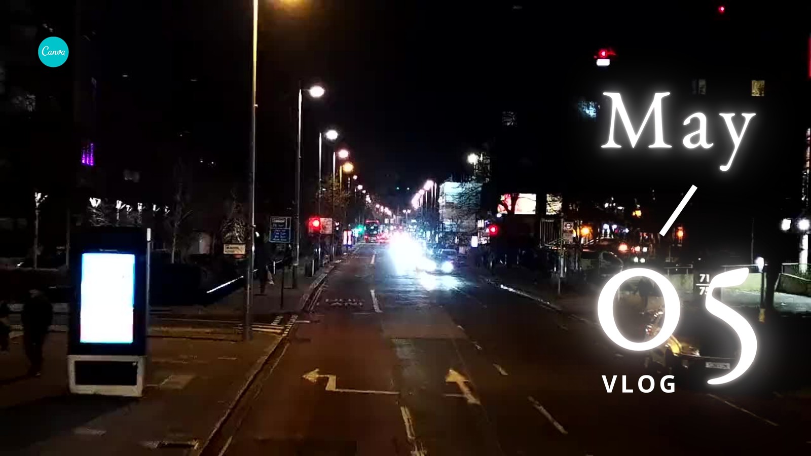 黑色都市夜景视频封面 黑色都市夜景视频封面